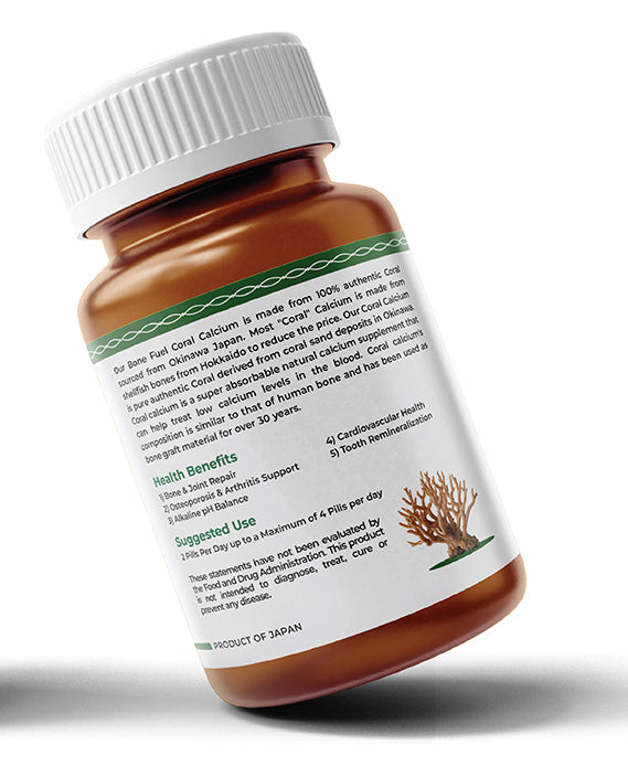 Coral Calcium - Potent Highly Absorbable Calcium Supplement from 100% Japanese Coral