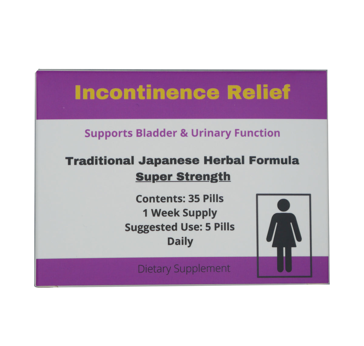 Urinary Incontinence Herbal Supplement for Women Joseph's Organic