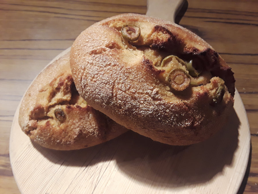 Kamut Olive Bread