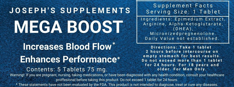 Mega Boost for Men - All Natural Libido